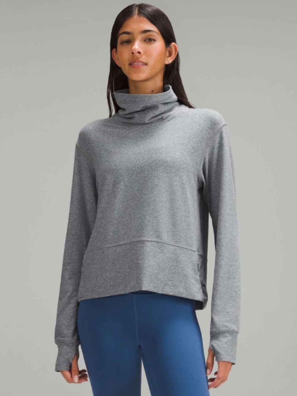 Lululemon Ready to Rulu Pullover Heathered Asphalt Grey